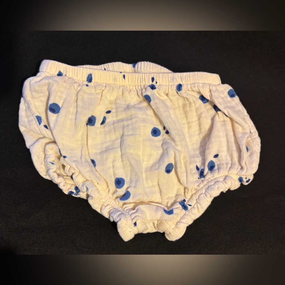 Blue Polka Dot baby’s Bloomers 12 months